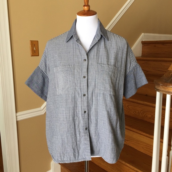 Madewell Courier Shirt in Lilydale Stripe - Picture 2 of 7